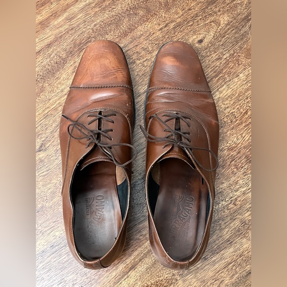 Ferragamo Leather Oxfords - Picture 5 of 9